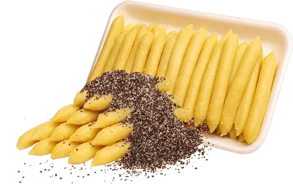 Bramborové šulánky s makovým posypem