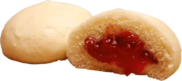 Kynuté knedlíky náplň s kusovým ovocem - jahoda